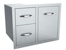 Sunstone 30-Inch Tank Tray Double Drawer Combo – Flush Style