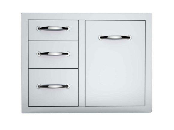 Sunstone 30-Inch Tank Tray Triple Drawer Combo – Flush Style