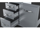 Sunstone 30-Inch Tank Tray Triple Drawer Combo – Flush Style