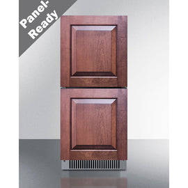 Summit 15 Inch Outdoor Refrigerator ADA with Panel Ready Drawers