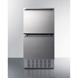 Summit 18 Inch Wide 2-Drawer All-Refrigerator