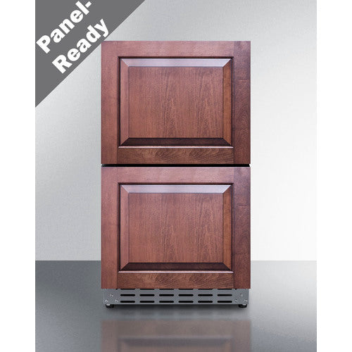 Summit 18 Inch Outdoor Refrigerator ADA with Panel Ready Drawers