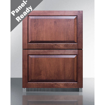 Summit 24 Inch Outdoor ADA Refrigerator with Panel Ready Drawers
