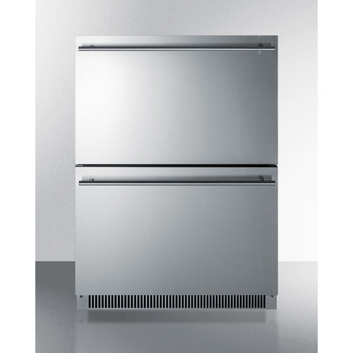 Summit 24 Inch Outdoor ADA Refrigerator with Drawers
