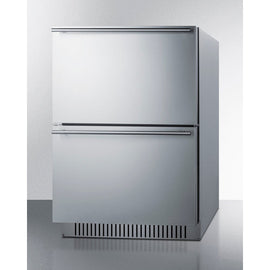 Summit 24 Inch Wide 2-Drawer Refrigerator-Freezer