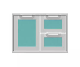 Hestan 30 Inch Double Drawer and Storage Door Combination