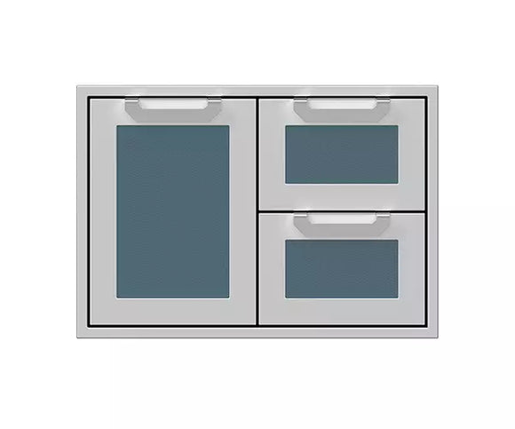 Hestan 30 Inch Double Drawer and Storage Door Combination