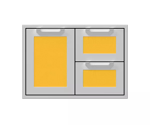 Hestan 30 Inch Double Drawer and Storage Door Combination