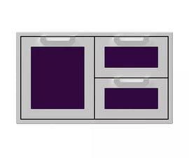 Hestan 36 Inch Double Drawer and Storage Door Combination
