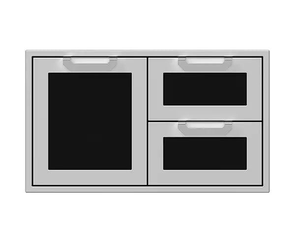Hestan 36 Inch Double Drawer and Storage Door Combination