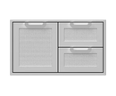 Hestan 36 Inch Double Drawer and Storage Door Combination