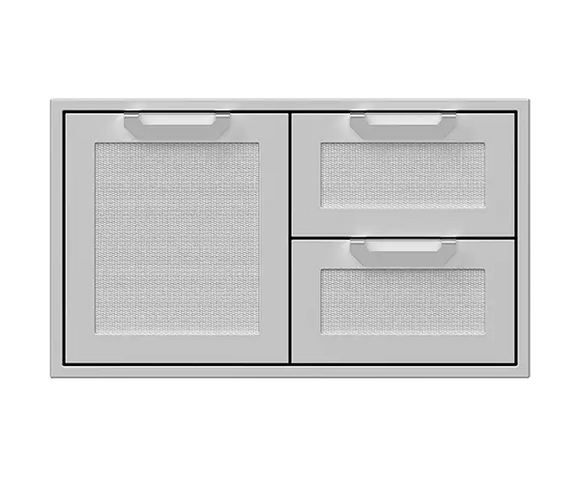 Hestan 36 Inch Double Drawer and Storage Door Combination