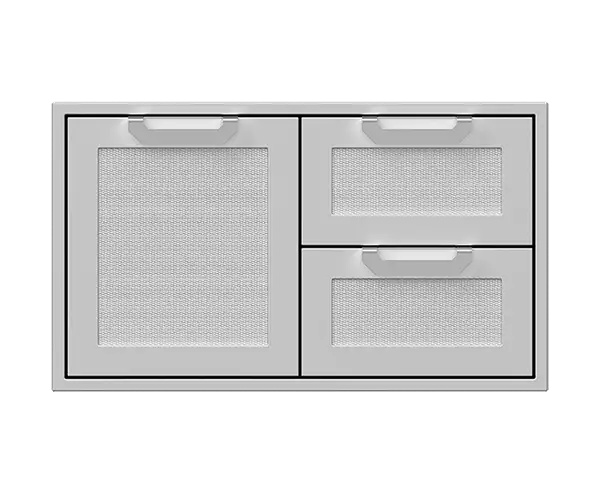Hestan 36 Inch Double Drawer and Storage Door Combination
