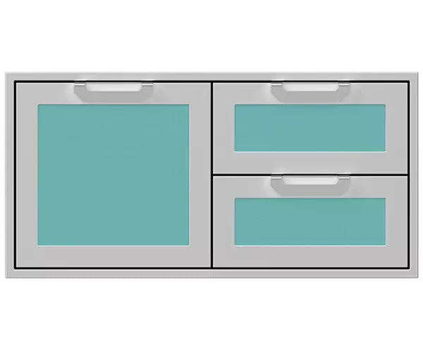 Hestan 42 Inch Double Drawer and Storage Door Combination - 0