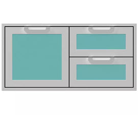 Hestan 42 Inch Double Drawer and Storage Door Combination