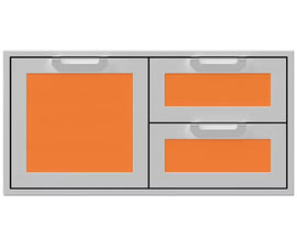 Hestan 42 Inch Double Drawer and Storage Door Combination