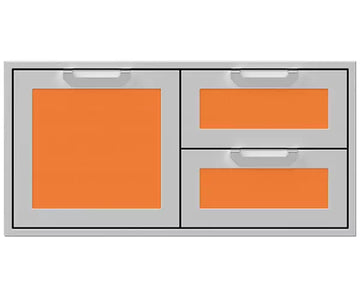 Hestan 42 Inch Double Drawer and Storage Door Combination