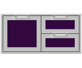 Hestan 42 Inch Double Drawer and Storage Door Combination