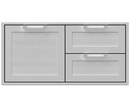 Hestan 42 Inch Double Drawer and Storage Door Combination