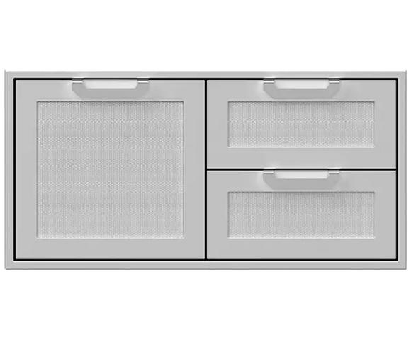 Hestan 42 Inch Double Drawer and Storage Door Combination