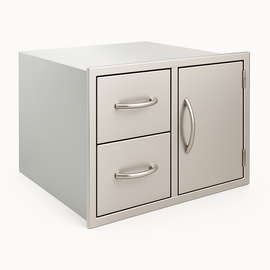 Luxor 30 Inch Medallion Door Drawer Combo