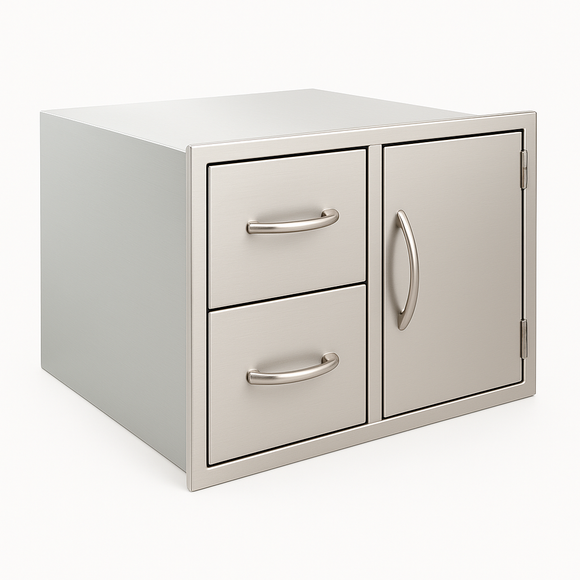 Luxor 30 Inch Medallion Door Drawer Combo