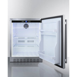 Summit 24 Inch Outdoor ADA Refrigerator with Solid Door