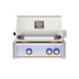 American Outdoor Grill 24 inch L-Series built-in gas grill in stainless steel finish with rear burner and rotisserie kit