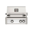 American Outdoor Grill 24 inch L-Series built-in gas grill in white finish with rear burner and rotisserie kit