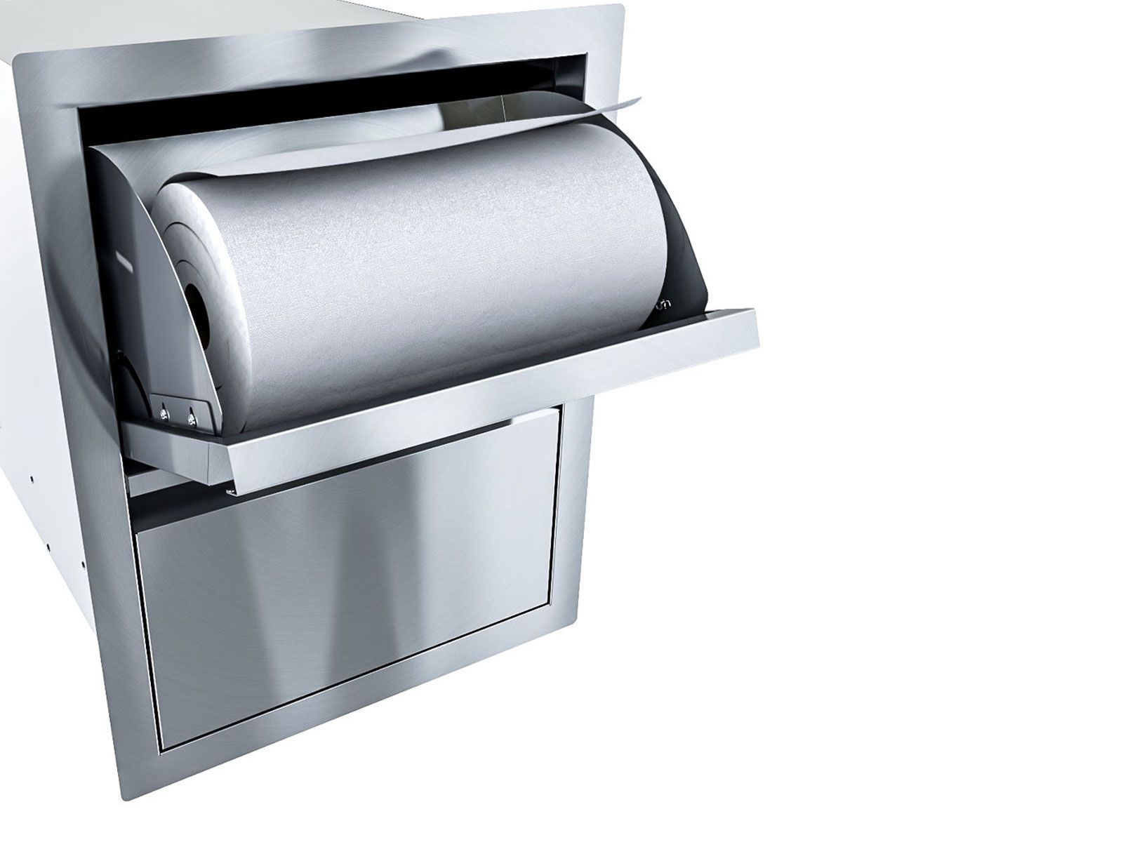 Sunstone Aruba 16-Inch Paper Towel Holder & Drawer Combo – Sleek Style
