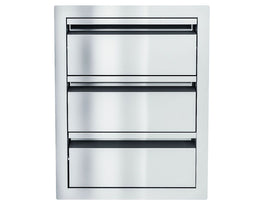 Sunstone Aruba 16-Inch Sleek Style Triple Drawer – Outdoor Storage