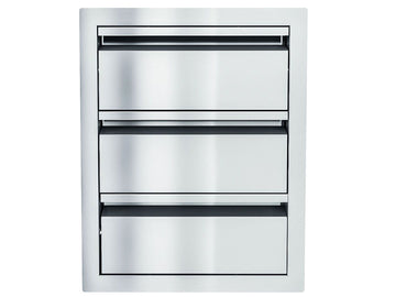 Sunstone Aruba 16-Inch Sleek Style Triple Drawer – Outdoor Storage