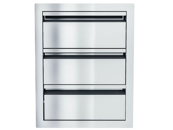 Sunstone Aruba 16-Inch Sleek Style Triple Drawer – Outdoor Storage