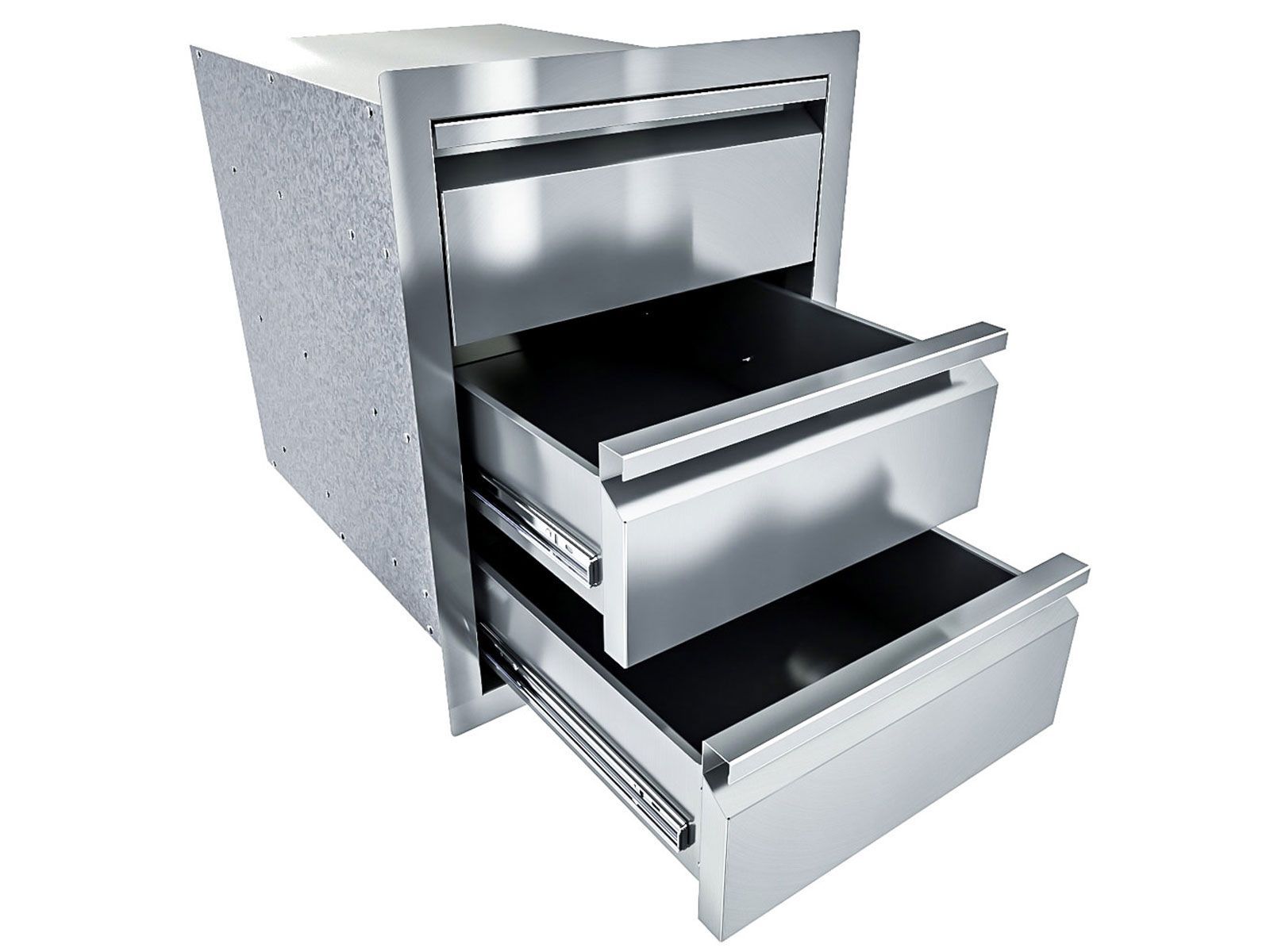Sunstone Aruba 16-Inch Sleek Style Triple Drawer – Outdoor Storage