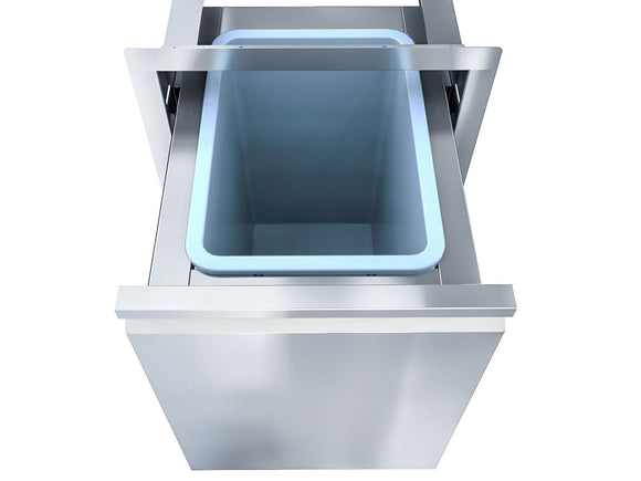 Sunstone Aruba Series 16-Inch Sleek Trash Drawer & ABS Bin