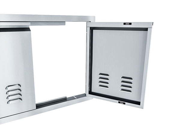 Sunstone Aruba Series Sleek Style 30 Inch Vented Double Door