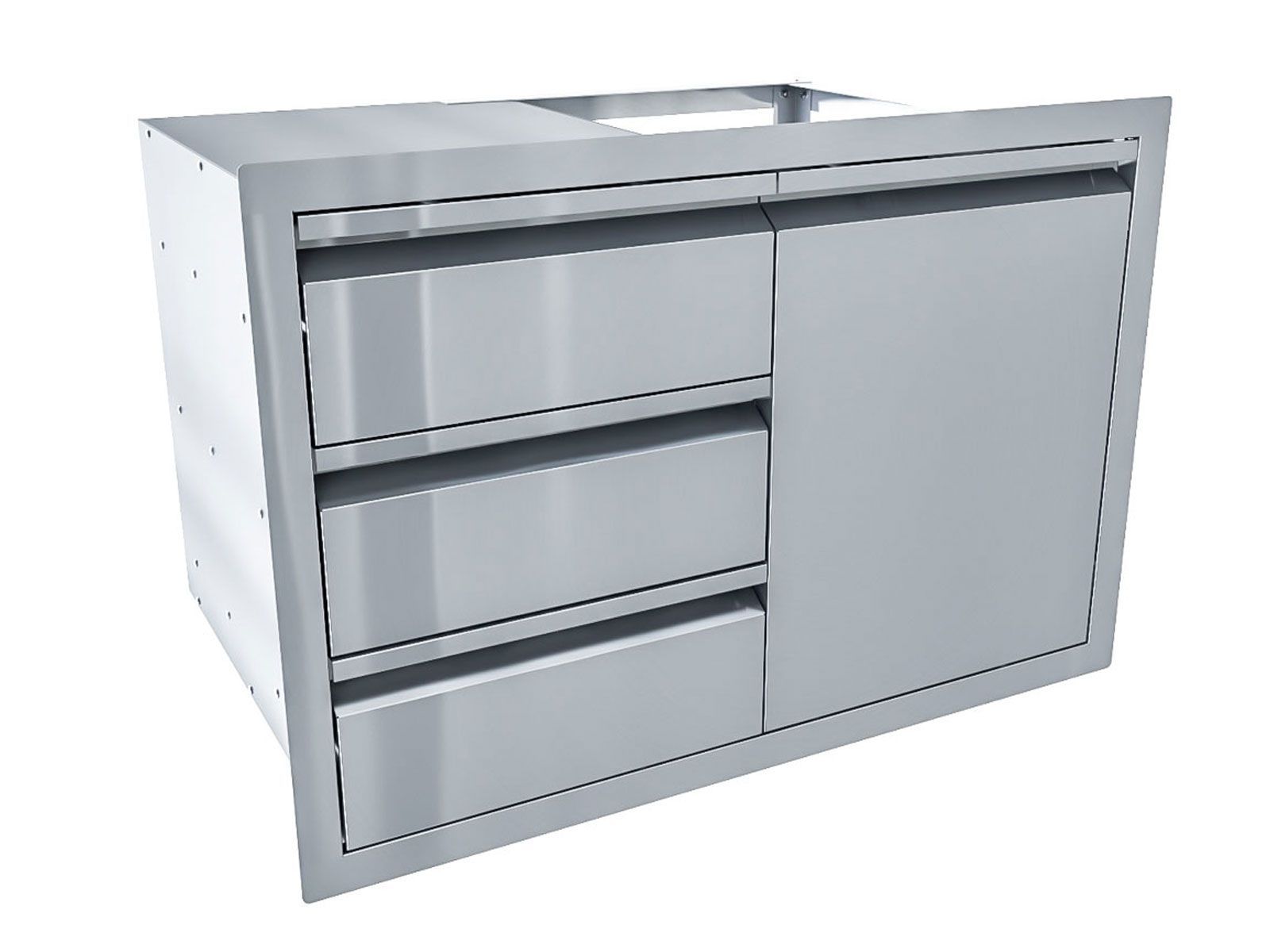 Sunstone Aruba 30 Inch Triple Drawer & Door Combo Sleek Outdoor Access