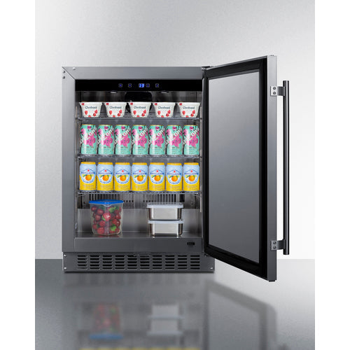 Summit 24 Inch Refrigerator ADA with Solid Door