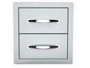 Sunstone 14-Inch Stainless Steel Double Access Drawer – Flush Mount
