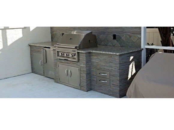 Sunstone 14-Inch Stainless Steel Double Access Drawer – Flush Mount