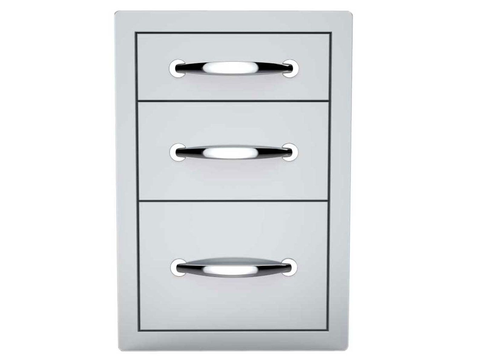 Sunstone 14-Inch Stainless Steel Triple Access Drawer – Flush Mount