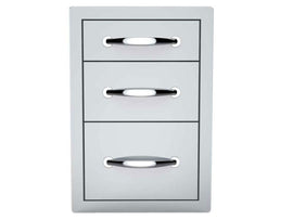 Sunstone 14-Inch Stainless Steel Triple Access Drawer – Flush Mount
