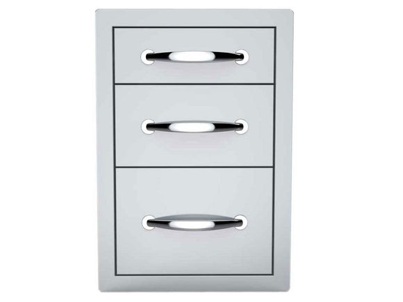 Sunstone 14-Inch Stainless Steel Triple Access Drawer – Flush Mount