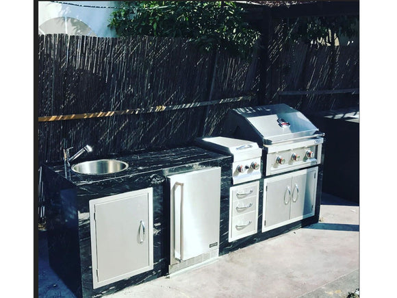 Sunstone 14-Inch Stainless Steel Triple Access Drawer – Flush Mount