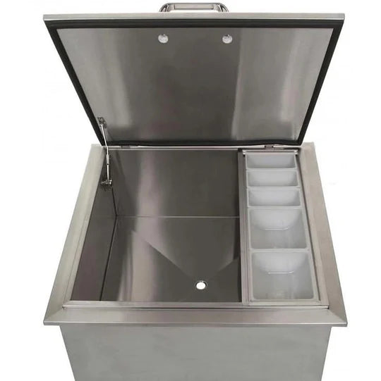 PCM 260 Series 18-Inch Drop-In Ice Bin Cooler With Condiment Tray
