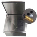 PCM 260 Series 18 Inch Slide In Ice Bin Cooler With Speed Rail & Condiment Holder