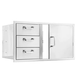 PCM 260 Series 39 Inch Access Door & Double Drawer Combo (Reversible)