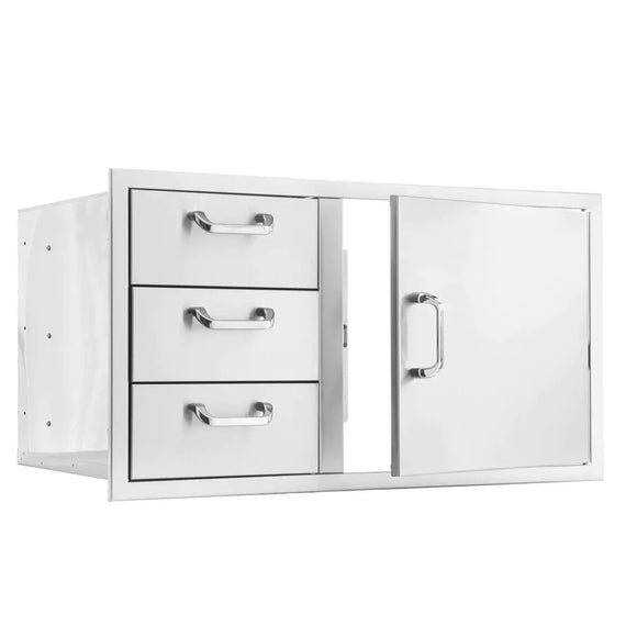 PCM 260 Series 39 Inch Access Door & Double Drawer Combo (Reversible)