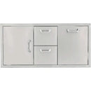 PCM 260 Series 42 Inch Door, Double Drawer & Roll Out Trash Bin Combo