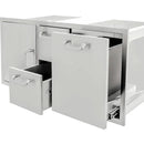 PCM 260 Series 42 Inch Door, Double Drawer & Roll Out Trash Bin Combo